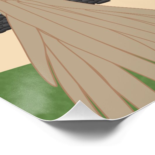 Wing Foil Surfers Pandanus Tree am Strand Poster (Ecke)