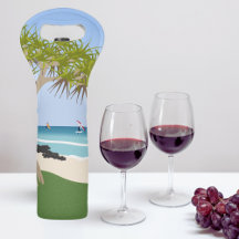 Wing Foil Surfers Pandanus Tree am Strand