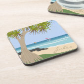 Wing Foil Surfers Pandanus Tree at Beach hinzufüge Getränkeuntersetzer (Linke Seite)