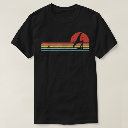 Wing Foiling Foil Surf Foiler, Retro Vinta T-Shirt (Design vorne)