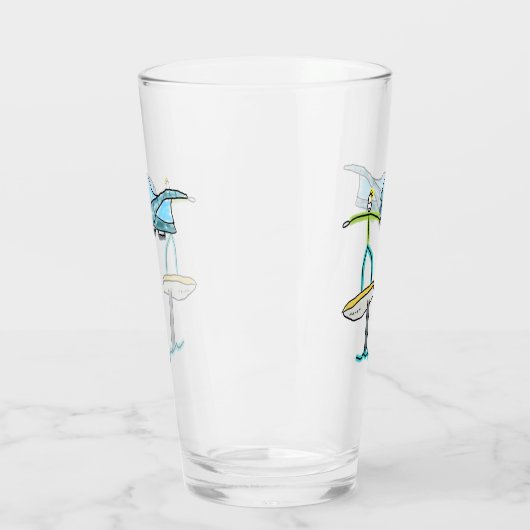 Wing Foiling Stickman Glas (Links)