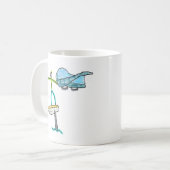 Wing Foiling Stickman Kaffeetasse (Vorderseite Links)