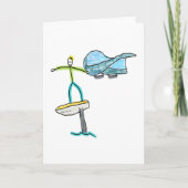 Wing Foiling Stickman Karte (Vorderseite)