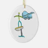 Wing Foiling Stickman Keramik Ornament (Rechts)