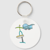 Wing Foiling Stickman Schlüsselanhänger (Rückseite)