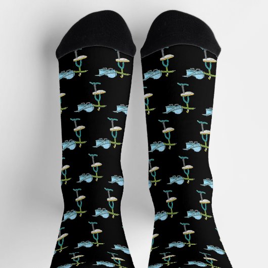 Wing Foiling Stickman Socken (Oben)