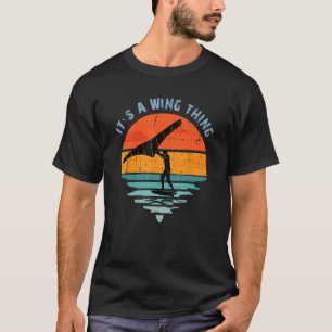 Wing Foiling Surf Foiler Retro Vintag Sur T-Shirt