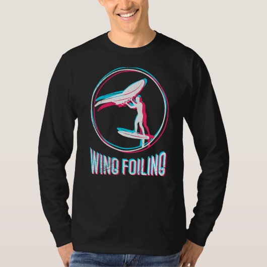Wing Foiling Wing Surf Wing Foiler T-Shirt (Vorderseite)