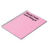 Wing It Lustiger Studiennotizblock Notizblock (Linke Seite)