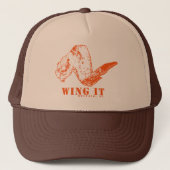 Wing it truckerkappe (Vorderseite)