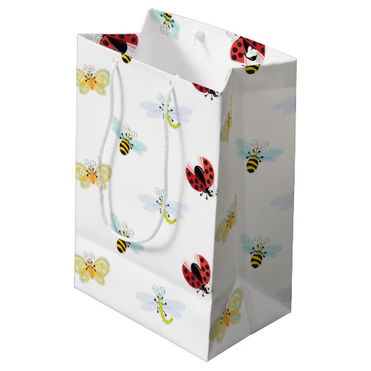 Wing-Nutz™_Fluttering Buddies_pattern Mittlere Geschenktüte (Rückseite Schrägansicht)