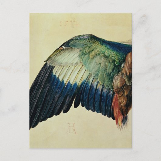Wing of a Blue Roller, 1512 Postkarte (Vorderseite)