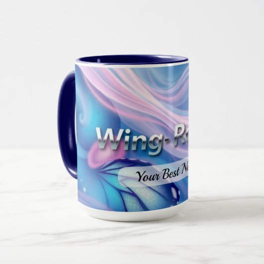 Wing Renew Pattern Tasse (Vorderseite Links)