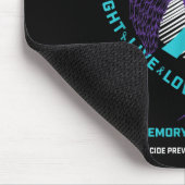 Wing Ribbon in Memory Cousin Suizidprävention A Mousepad (Ecke)