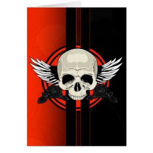 Wing Skull - ORANGE