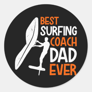 Wing Surf Coach Wing Foiling Vater Papa Wing Foil  Runder Aufkleber