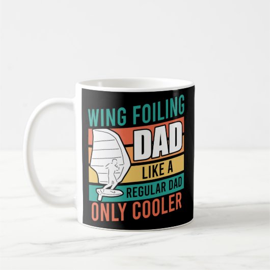 Wing Surfing Vater Wing Foil Vater Vatertag Kaffeetasse (Links)