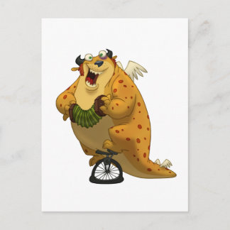 Wing-Tail Unicordionist Postcard Postkarte