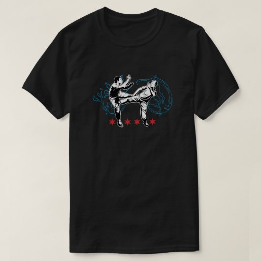 Wing Tsun Illinois Black T - Shirt (Design vorne)