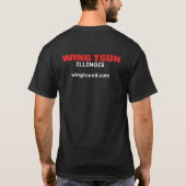Wing Tsun Illinois Black T - Shirt (Rückseite)