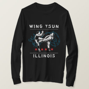 Wing Tsun Illinois - Horizontale Linie T-Shirt