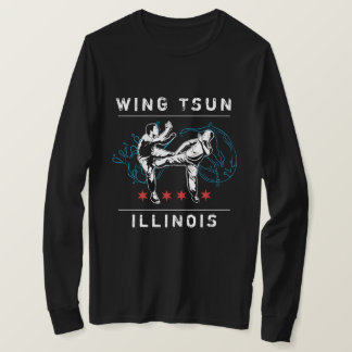 Wing Tsun Illinois - Horizontale Linie T-Shirt