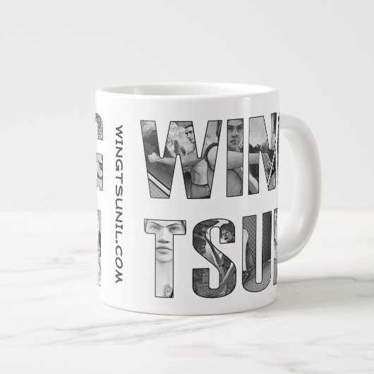 Wing Tsun Illinois Jumbo Tasse (Vorderseite Rechts)