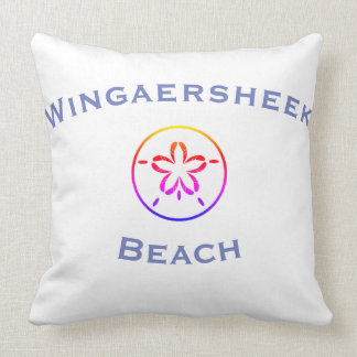 Wingaersheek Beach Longitude/Latitude Throw Pillow Kissen