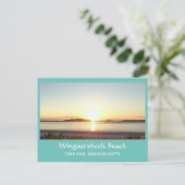 Wingaersheek Beach Sunset Postkarte (Stehend Vorderseite)