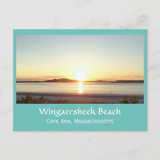 Wingaersheek Beach Sunset Postkarte (Vorderseite)
