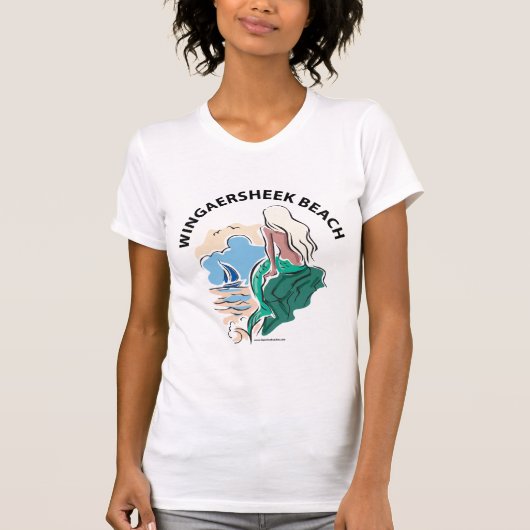 Wingaersheek Strand-Meerjungfrau-Trägershirt T-Shirt (Vorderseite)