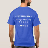 Wingaersheek Strand-Seeflaggen-T - Shirt (Rückseite)