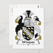 Wingate Familienwappen Postkarte (Vorne/Hinten)