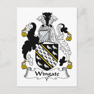 Wingate Familienwappen Postkarte