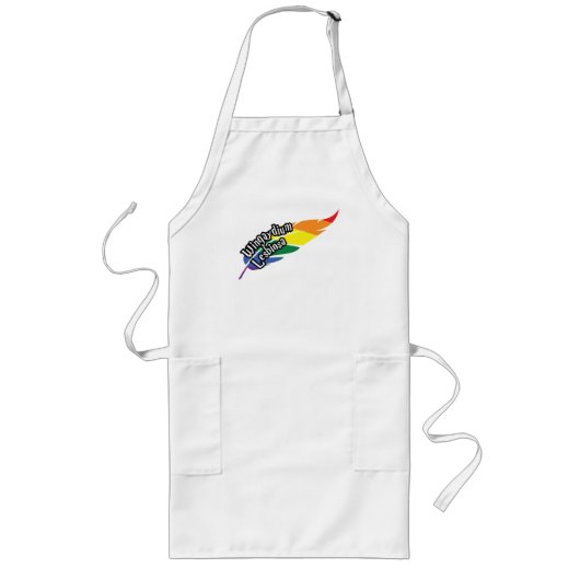 Wingaydium Lesbiosa - Funny LGBTQ+ Magic Pub Lange Schürze (Vorne)