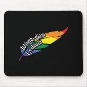 Wingaydium Lesbiosa - Funny LGBTQ+ Magic Pub Mousepad (Vorne)