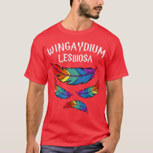 Wingaydium Lesbiosa Rainbow LGBT Gay Lesbian Pride T-Shirt