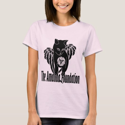 Winged Amanda-Miezekatze T-Shirt (Vorderseite)