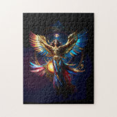 Winged Angel of Liberty Fantasy Art Puzzle (Vertikal)