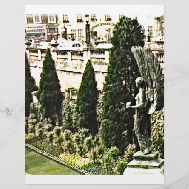 Winged Angel Statue Bath England 1986 Snap-11737a (Vorderseite)