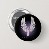 Winged Ballett (Tanz) Button (Vorne & Hinten)