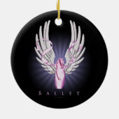Winged Ballett (Tanz) Keramikornament (Hinten)