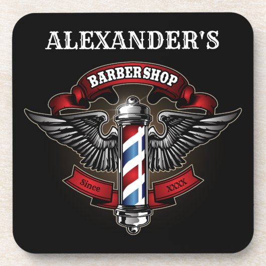 Winged Barber Getränkeuntersetzer (Vorderseite)