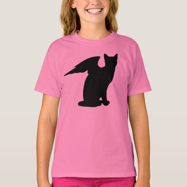 Winged Cat T - Shirt (Vorderseite)