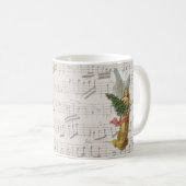 Winged Christmas Angel Tree Viktorianisch Paper Sc Kaffeetasse (VorderseiteRechts)