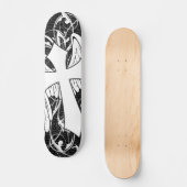 Winged Cross Skateboard Deck (Vorderseite)