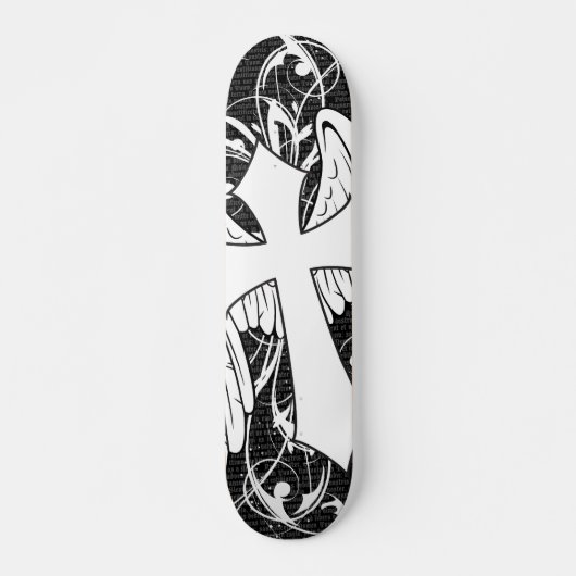 Winged Cross Skateboard Deck (Vorne)