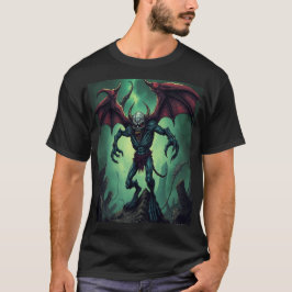 Winged Demon in Apocalyptic Ruins T-Shirt