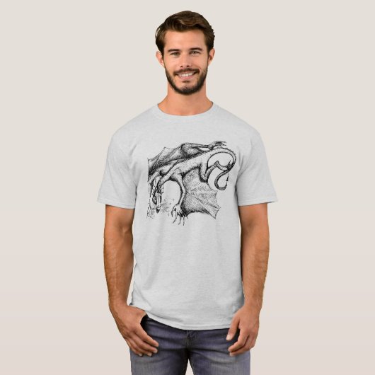 Winged Drache-T - Shirt (Vorne ganz)