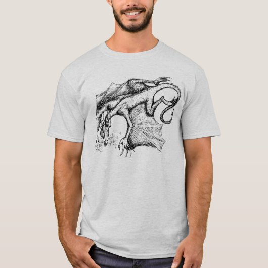 Winged Drache-T - Shirt (Vorderseite)